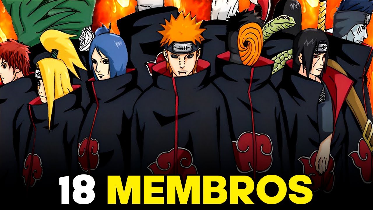 NARUTO: A HISTÓRIA DE CADA MEMBRO DA AKATSUKI! 